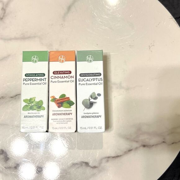 Huntington Home Exclusive 100% Pure Aromatherapy Essential Oils 3pc lot 15ml/pc - Picture 1 of 5